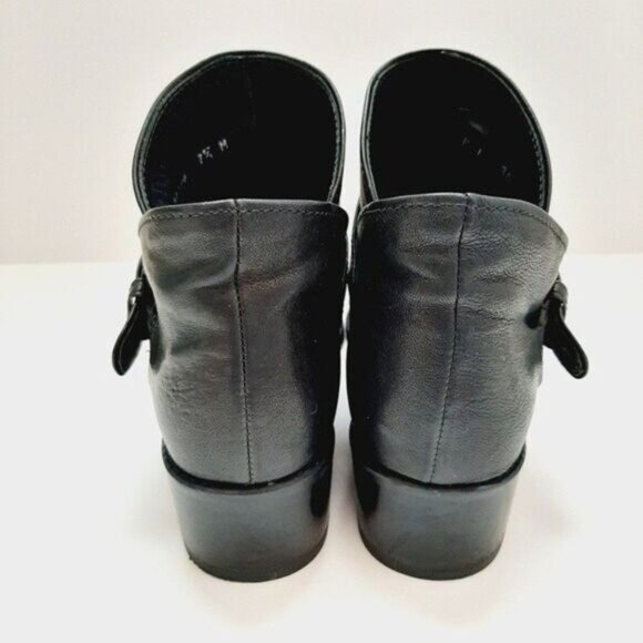STUART WEITZMAN Slip-on Ankle Booties Side Buckle Genuine Leather Sz 7.5 M - Picture 7 of 11